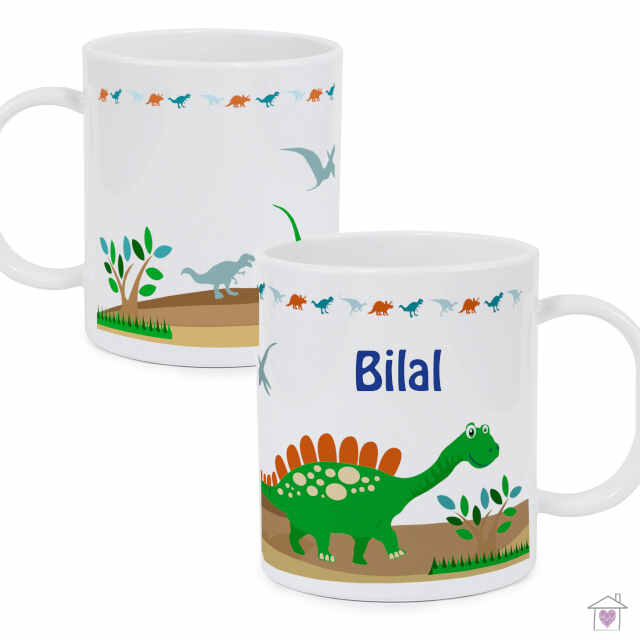 Personalised Dinosaur Plastic Mug - Image 6