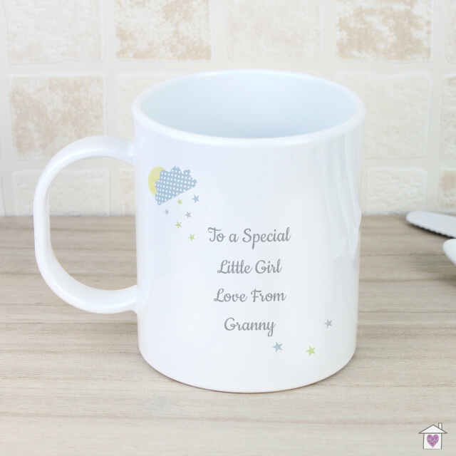 Personalised Hessian Elephant Plastic Mug - Image 4