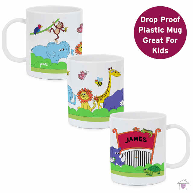 Personalised Zoo Plastic Mug - Image 2