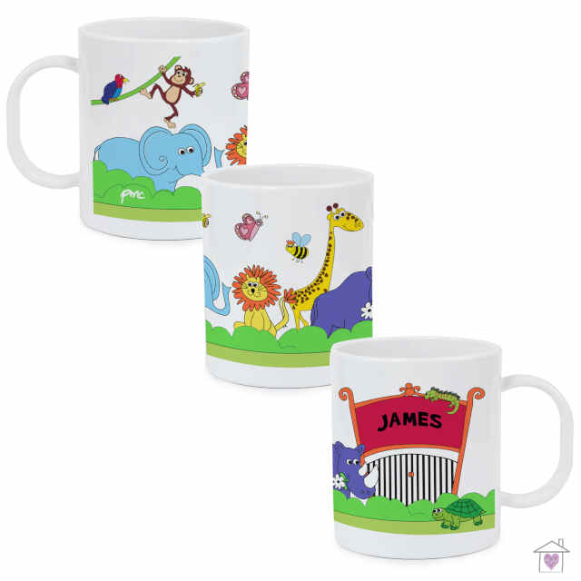 Personalised Zoo Plastic Mug - Image 3