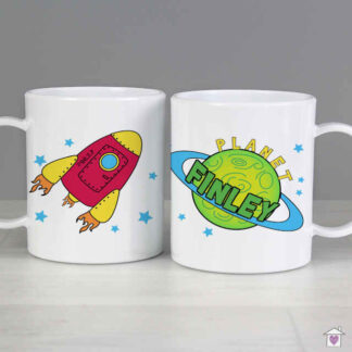 Personalised Space Plastic Mug