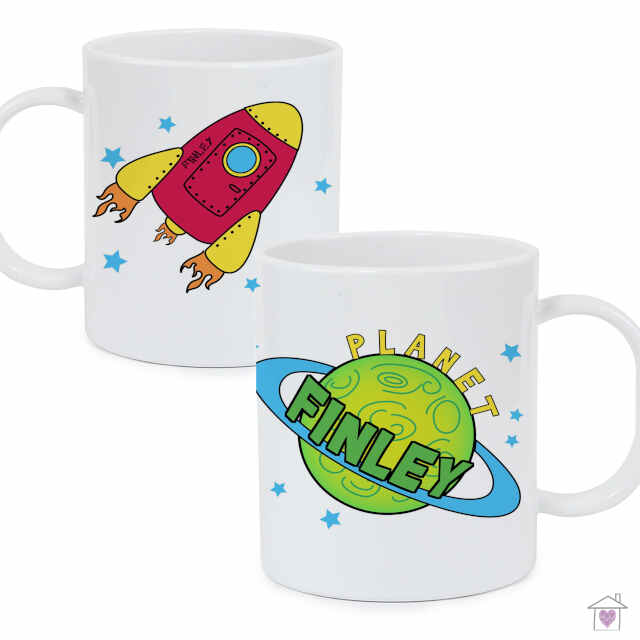 Personalised Space Plastic Mug - Image 3