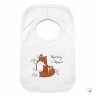 Personalised Mummy and Me Fox Bib