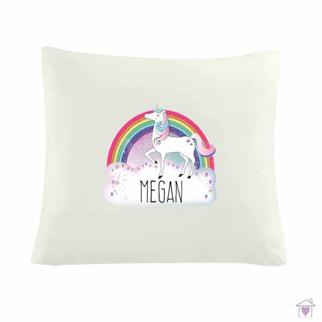 Personalised Unicorn Cream Cushion Cover - Image 2