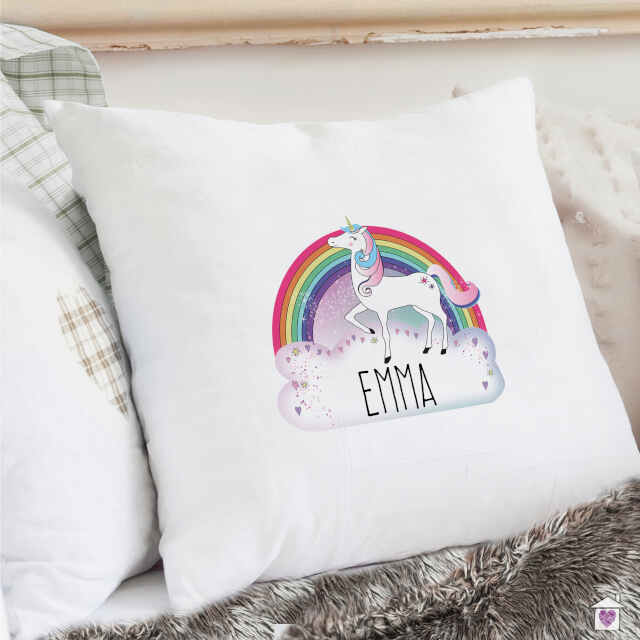 Personalised Unicorn Cream Cushion Cover - Image 4
