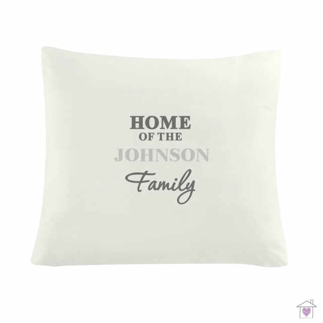 Personalised The Family Cushion Cover
