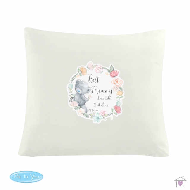 Personalised Me to You Floral Cream Cushion Cover - Image 2
