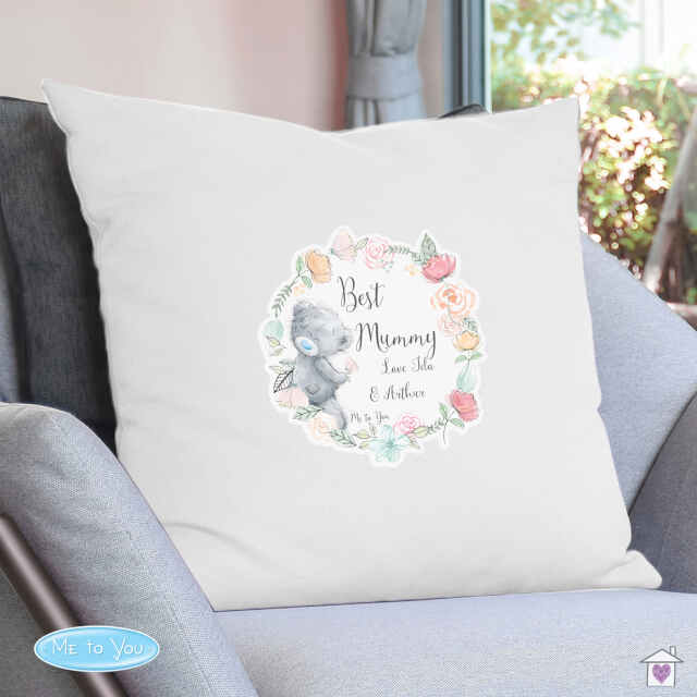 Personalised Me to You Floral Cream Cushion Cover - Image 3