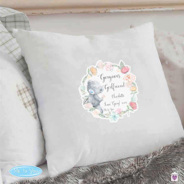 Personalised Me to You Floral Cream Cushion Cover - Image 5