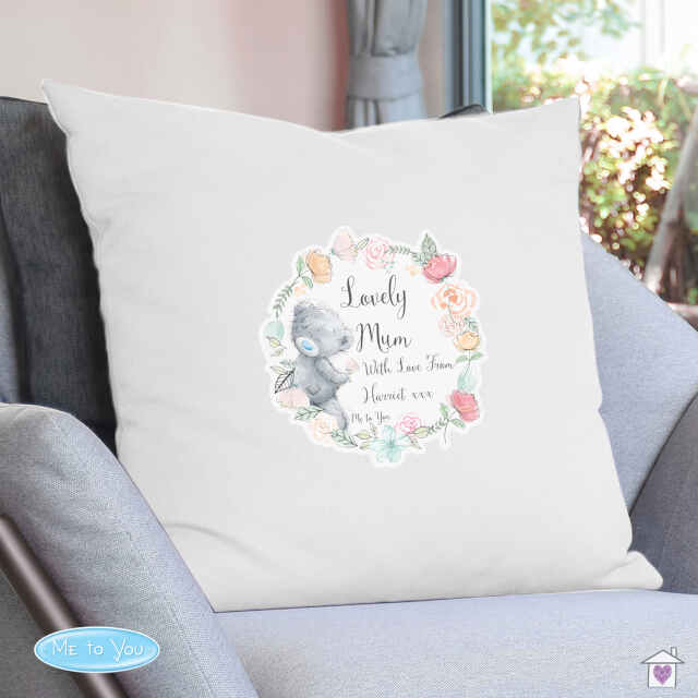 Personalised Me to You Floral Cream Cushion Cover - Image 6
