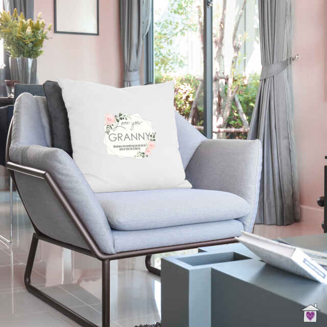 Personalised Abstract Rose Cream Cushion Cover - Image 3