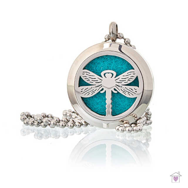 Aromatherapy Necklace - Dragonfly 25mm