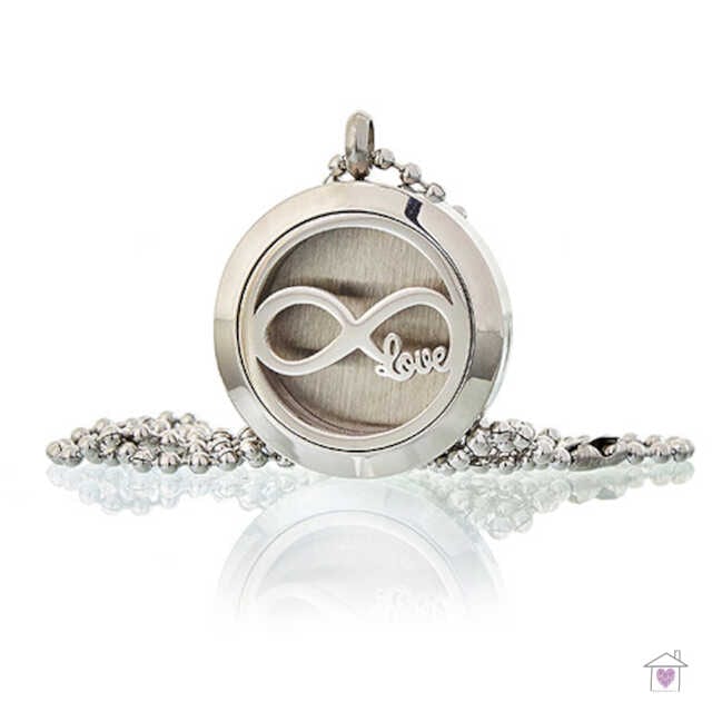 Aromatherapy Necklace - Infinity Love 25mm - Image 2