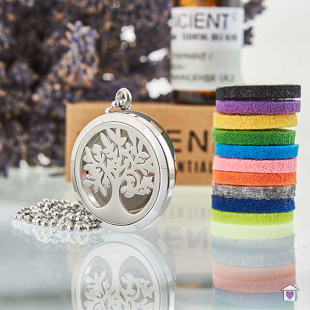 Aromatherapy Necklace - Tree of Life 30mm - Image 3