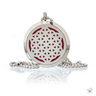 Aromatherapy Necklace - Flower  of Life 30mm