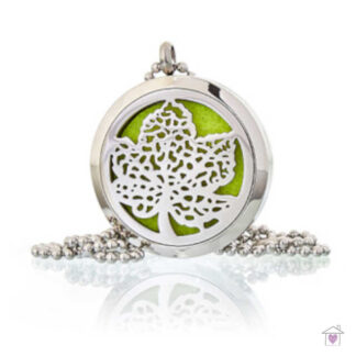 Aromatherapy Necklace - Leaf 30mm