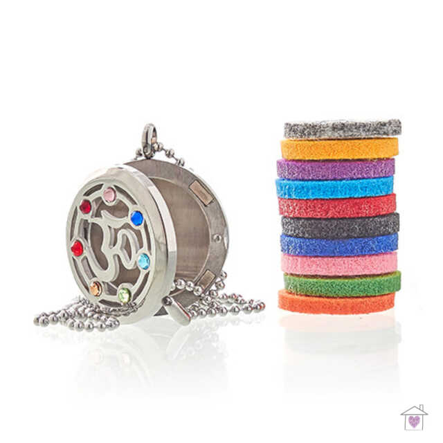 Aromatherapy Necklace - OM Chakra - 30mm - Image 4