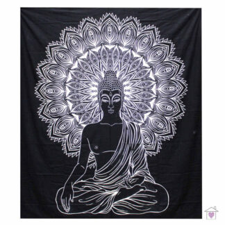 Buddha Double Cotton Bedspread / Wall Hanging