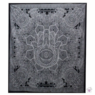 Hamsa Double Cotton Bedspread / Wall Hanging