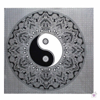 Ying yang Double Cotton Bedspread / Wall Hanging
