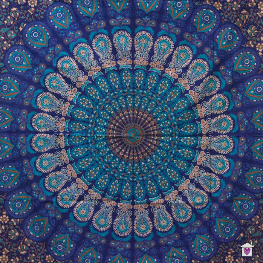 Classic Mandala Double Cotton Bedspread / Wall Hanging - Image 2