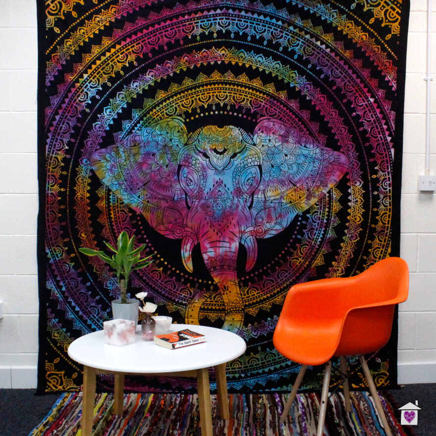 Elephant Head Double Cotton Bedspread / Wall Hanging - Image 2