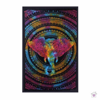 Elephant Head Single Cotton Bedspread / Wall Hanging