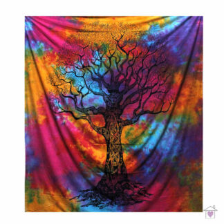 Winter Tree Double Cotton Bedspread / Wall Hanging