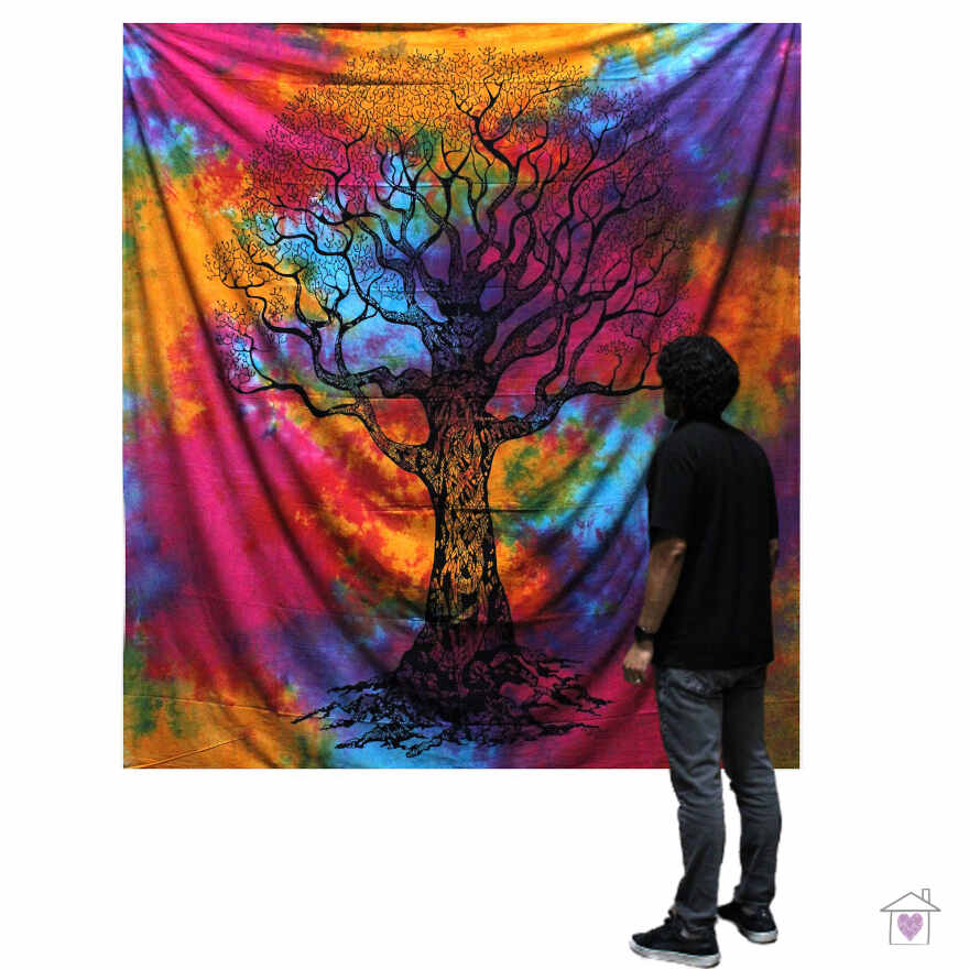 Winter Tree Single Cotton Bedspread / Wall Hanging - Image 2