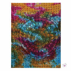 Mandala Elephant Single Cotton Bedspread / Wall Hanging