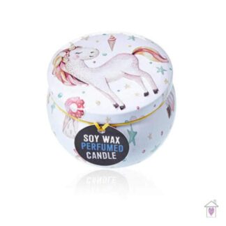 Art Tin Candle - Unicorns - Moonstone (Assorted Design)