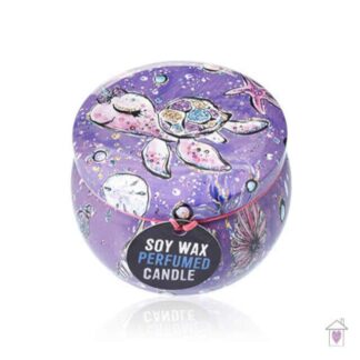 Art Tin Candle - Sea life - Rasberry (Assorted Design)