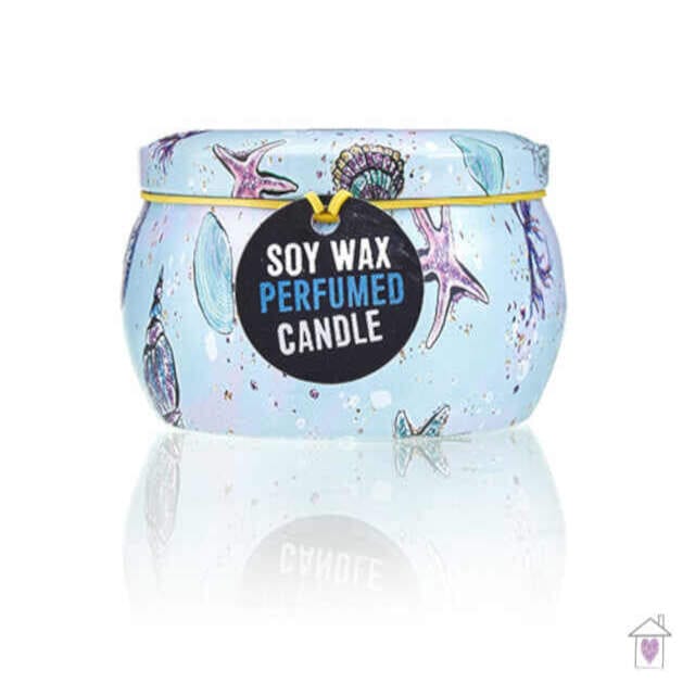 Art Tin Candle - Sea life - Rasberry (Assorted Design) - Image 3