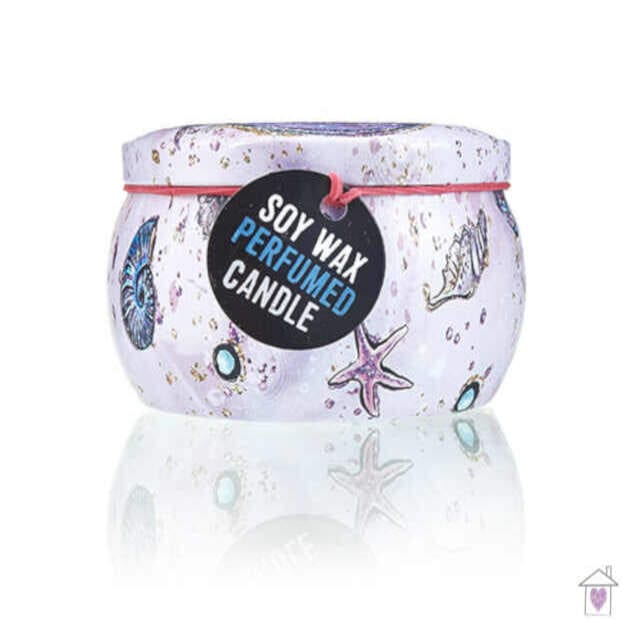 Art Tin Candle - Sea life - Rasberry (Assorted Design) - Image 4
