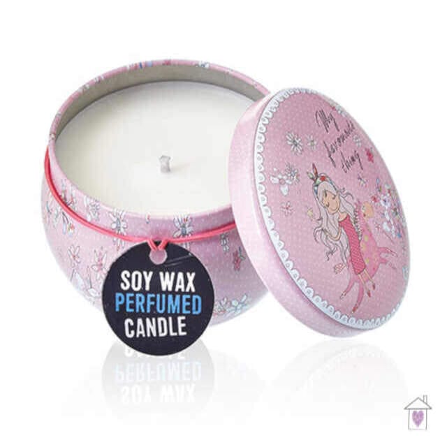 Art Tin Candle - Friendly Messages - Parma Violet (Assorted Design) - Image 2