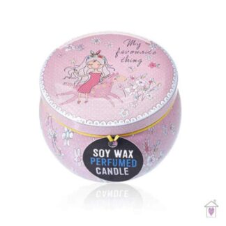 Art Tin Candle - Friendly Messages - Parma Violet (Assorted Design)