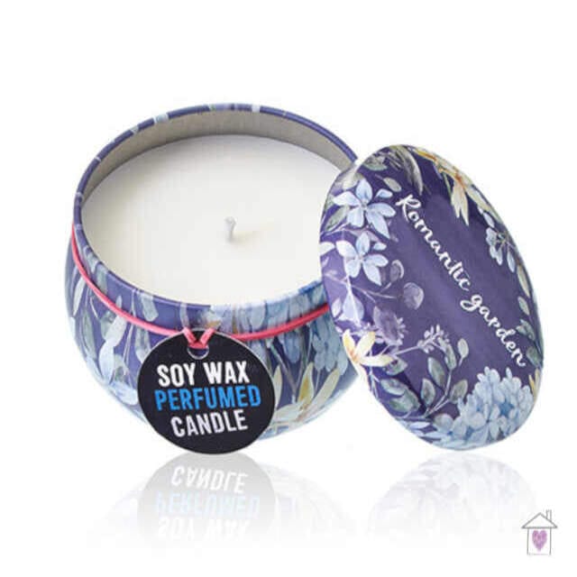 Art Tin Candle - Romantic Garden - Tea & Rose (Assorted Design) - Image 4