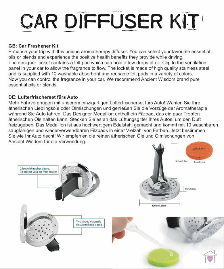 Car Diffuser Kit - Lotus Buddha- 30mm - Image 6