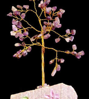 Amethyst Indian Gemstone Tree - 80 Stone