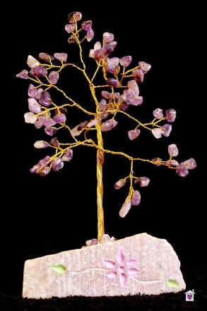 Amethyst Indian Gemstone Tree - 80 Stone