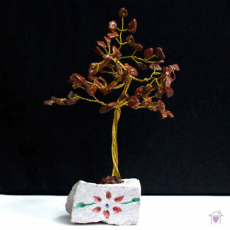 Red Jasper Indian Gemstone Tree - 80 Stone