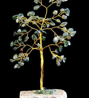 Moss Agate Indian Gemstone Tree - 80 Stone