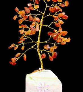 Carnelian Indian Gemstone Tree - 80 Stone