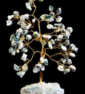 Tree Agate Indian Gemstone Tree - 80 Stone