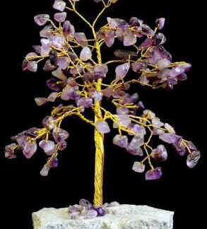 Amethyst Indian Gemstone Tree - 160 Stone