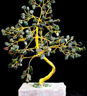 Moss Agate Indian Gemstone Tree - 160 Stone