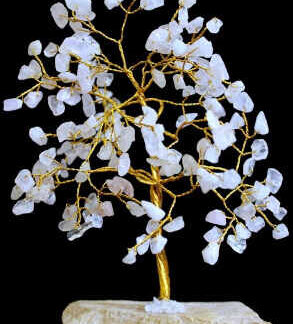 Rose Quartz Indian Gemstone Tree - 160 Stone