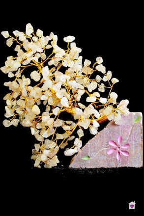 Rose Quartz Indian Gemstone Tree - 320 Stone