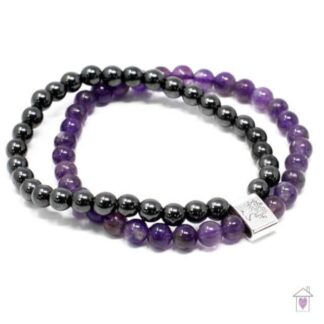 Magnetic Gemstone Bracelet - Amethyst