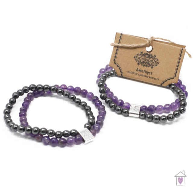 Magnetic Gemstone Bracelet - Amethyst - Image 5